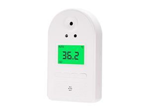 Wall-mounted Infrared Thermometer with 100 Data Storage Tri-colored LCD Display Voice Broadcast °C/ °F Non-contact Thermometers with Fever Alarm Digital Temperature Measurement Wall-mounted Infrared Thermometer with 100 Data Storage Tri-colored LCD Display Voice Broadcast °C/ °F Non-contact Thermometers with Fever Alarm Digital Temperature Measurement