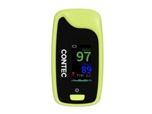 CONTEC CMS50-Pro Fingertip Pulse Oximeter Blood Oxygen Saturation Monitor(SpO2) with Pulse Rate & Perfusion Index Measurements Rotatable LCD Display Lanyard