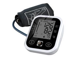 Arm Type Sphygmomanometer Automatic Upper Arm Electronic Blood Pressure Monitor LCD Digital Intelligent Measuring Instruments 2 Users 99 Groups Data Storage Portable