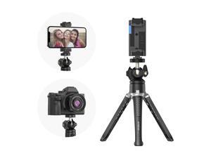 Andoer MT-01 Desktop Tripod Stand 2 Levels Adjustable Height 360° Rotatable Ball Head with Phone Holder Max. 5kg Load Capacity for Vlog Live Streaming Online Teaching Video Conference Andoer MT-01 Desktop Tripod Stand 2 Levels Adjustable Height 360° Rotatable Ball Head with Phone Holder Max. 5kg Load Capacity for Vlog Live Streaming Online Teaching Video Conference
