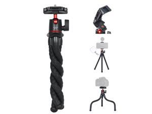 Booms & Poles Flash Light Gopro LED Lights Music Stands Work with any Tripods Aluminum Microphone Clamp Mic Grip Mount with Swivel Camera Ball Head for LCD/DV Monitor 