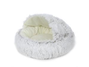 2-in-1 Round Plush Pet Cat Dog Sofa Bed Winter Warm Pet Cat Small Dog Sleeping Nest Cute Fluffy Soft Nest Non Slip Bottom Bed 2-in-1 Round Plush Pet Cat Dog Sofa Bed Winter Warm Pet Cat Small Dog Sleeping Nest Cute Fluffy Soft Nest Non Slip Bottom Bed