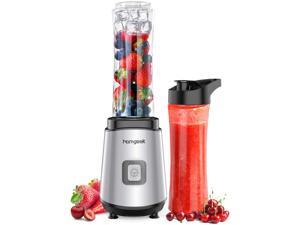 Homgeek Personal Blender for Shakes and Smoothies 400W Juice Maker with 2 Tritan BPA-Free Travel Bottles Portable Mini Blender