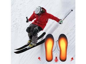 Men Women Heated Insoles USB Rechargeable Winter Warm Heated  Insoles Lightweight Free to Cut Electric Warm Insoles for Outdoor Running Cycling Biking Driving Size 5.5-9.5