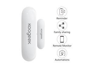 Koogeek WiFi Home Door/Window Detector with Amazon Alexa Google Assistant WiFi App Notification Alerts Battery Operated Home Security Sensor