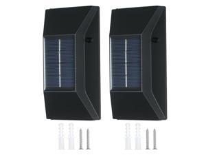 6 V 12W 6LEDs Solar Powered Energy Wall Light Up & Down Illuminated Outdoor Lamp Sensitive Light Control IP65 Water Resistance Built-in 600mAh High Capacity Rechargeable Cell for Patio Yard Garden