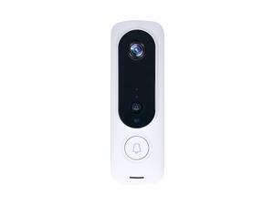 1080P Wireless WIFI Video Doorbell Security Camera with Night Vision Two-way Audio PIR Motion Detection Remote Access with 2pcs 18650 batteries