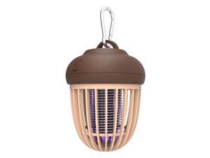 USB Rechargeable Mosquito Killing Lamp IPX6 Water-resistant Bug Zapper Flying Insect Killer Repellent Portable Tent Light 3 Dimmable Camping Lantern Night Light
