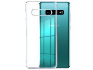 EiZiShield Eizicase Series Hard Phone Case for Samsung Galaxy S10 Plus, Tempered Glass and Film Screen Protector Friendly Slim Cover, Clear