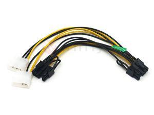 MP2428 - 2x molex male (to power) to 2x PCIE 8(6+2) pin male (to VGA Card) convert cable, offer the best solution when power supply need more PCIE connector to support VGA Card. OEM/ODM welcome!