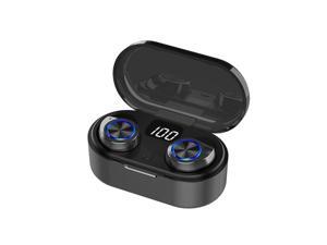 TW80 TWS Bluetooth 5.0 Wireless Headphones Bass HiFi Stereo Headset Mini Earbuds With Mic + LED Display Charging