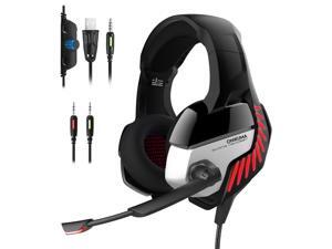 ONIKUMA K5 PRO Gaming Headset with Microphone PC Gamer 3.5mm Stereo Headphones Noise Cancelling Over Ear Ear Cups for PS4 Gamepad New Xbox Laptop Computer ONIKUMA K5 PRO Gaming Headset with Microphone PC Gamer 3.5mm Stereo Headphones Noise Cancelling Over Ear Ear Cups for PS4 Gamepad New Xbox Laptop Computer