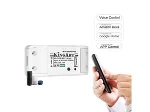 Smart Wi-Fi Switch Wireless Breaker Voice/ APP Control Compatible with Alexa/ Google Home Electrical for DIY Home Automation Module 10A 90-250V Smart Wi-Fi Switch Wireless Breaker Voice/ APP Control Compatible with Alexa/ Google Home Electrical for DIY Home Automation Module 10A 90-250V