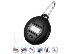 Portable Ultrasonic Pest Repeller Solar Powered & USB Outdoor Mosquito Repellent for Cockroach, Spider, Ant, Mouse, Bed Bugs and Fleas Non-Toxic Human & Pet Safe