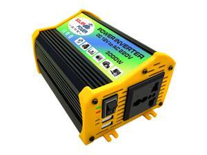 Peaks Power 3000W Modified Sine Wave Inverter High Frequency Power Inverter DC 12V to AC 220V Converter Car Power Charger Inverter with 2.1A Dual USB Port Battery Clips Peaks Power 3000W Modified Sine Wave Inverter High Frequency Power Inverter DC 12V to AC 220V Converter Car Power Charger Inverter with 2.1A Dual USB Port Battery Clips