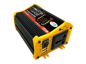 Modified Sine Wave Inverter High Frequency 6000W Peak Power Watt Power Inverter DC 12V to AC 220V Converter Car Power Charger Inverter with 2.1A Dual USB Port Battery Clips Display Screen Modified Sine Wave Inverter High Frequency 6000W Peak Power Watt Power Inverter DC 12V to AC 220V Converter Car Power Charger Inverter with 2.1A Dual USB Port Battery Clips Display Screen