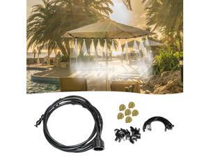 20FT Misting Cooling System Outdoor Misting Line Cooling Watering Sprayer Kit DIY Saving Water Misting Equipment Set for Garden Greenhouse Flower Patio Lawn 20FT Misting Cooling System Outdoor Misting Line Cooling Watering Sprayer Kit DIY Saving Water Misting Equipment Set for Garden Greenhouse Flower Patio Lawn