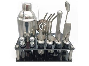 20pcs Cocktail Set Boston Shaker Mixer Stainless Drink Making Kit for Home Bar Use 20pcs Cocktail Set Boston Shaker Mixer Stainless Drink Making Kit for Home Bar Use