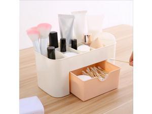 Makeup Organizer Box Jewelry and Cosmetics Storage Tableware Container 1 Drawers and 6 Grid Lipstick Case