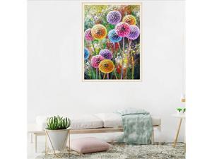 DIY 5D Diamond Painting S10097 Dandelion 40x30 Full Drill Crystal Rhinestone Embroidery Paintings Arts Craft for Home Wall Decor