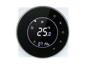Programmable Gas Boiler Heating Thermostat Dry Contact Temperature Controller Touchscreen LCD with Backlight Voice Control Compatible with Amazon Echo/Google Home/IFTTT