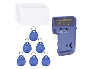 Handheld 125KHz RFID ID Card Copier Writer Duplicator Programmer Reader Code Writable EM4305 ID Keyfobs Tags Card Key Cards Handheld 125KHz RFID ID Card Copier Writer Duplicator Programmer Reader Code Writable EM4305 ID Keyfobs Tags Card Key Cards