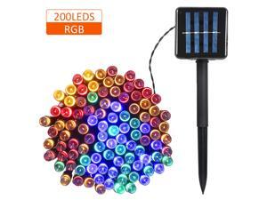 Solar Powered String Light 100/200 LEDs 2 Lighting Modes Christmas Lights IP65 Water-resistant Outdoor Hanging Fairy Lighting for Holiday Party Living Room Garden Patio Solar Powered String Light 100/200 LEDs 2 Lighting Modes Christmas Lights IP65 Water-resistant Outdoor Hanging Fairy Lighting for Holiday Party Living Room Garden Patio