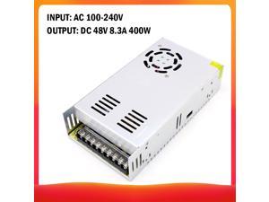 AC 100-240V to DC 48V 8.3A 400W  Voltage Transformer Regulated Switching Power-Supplys Adapter Converter for Strips Light Camera Computer Project Radio