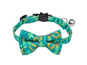 New Style Ireland Festival The Cat Collar Bow Saint Patrick's Day Pet Collar Bow New Style Ireland Festival The Cat Collar Bow Saint Patrick's Day Pet Collar Bow