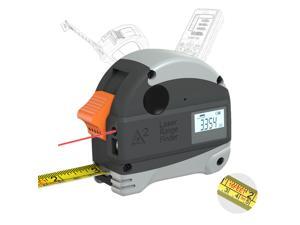 40M Laser Rangefinder + 5M Anti-fall Steel Tape Metric and Inch Tape Measure High Precision Distance Meter