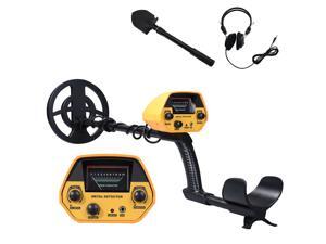 Metal Detector High Accuracy Adjustable Stem 7 Inch Waterproof Coil All Metal & Disc Modes with with Headphone & Folding Shovel Set for Underground Coins Relics Jewelry Beach Treasures Metal Detector High Accuracy Adjustable Stem 7 Inch Waterproof Coil All Metal & Disc Modes with with Headphone & Folding Shovel Set for Underground Coins Relics Jewelry Beach Treasures