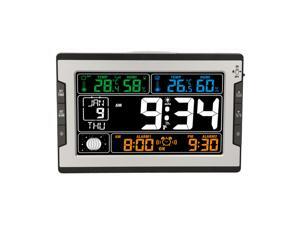 KKmoon Indoor&Outdoor Temperature Humidity Digital Multifunctional Clock & Thermo-Hygrometer Thermometer & Hygrometer Large Color Display with Backlight with Perpetual Calendar Moon Phase Alarm and KKmoon Indoor&Outdoor Temperature Humidity Digital Multifunctional Clock & Thermo-Hygrometer Thermometer & Hygrometer Large Color Display with Backlight with Perpetual Calendar Moon Phase Alarm and