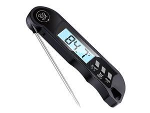 Meat Cooking Thermometer Digital Instant Read Portable Foldable LED Display Food Thermometer for Home Kitchen BBQ Grill Baking