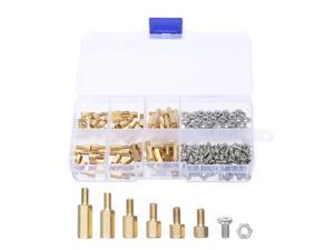 180-Piece M3 Male and Female Hex Brass Spacers Assortment Kit Motherboard Standoffs with Screws and Nuts for PCB Computer Case PC Motherboard Replacement for Respberry Pi Associated Components 180-Piece M3 Male and Female Hex Brass Spacers Assortment Kit Motherboard Standoffs with Screws and Nuts for PCB Computer Case PC Motherboard Replacement for Respberry Pi Associated Components