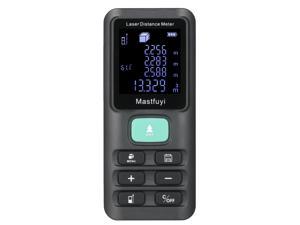 Mastfuyi 120m Digital Laser Distance Meter Handheld Rangefinder Distance Measuring Meter Electronic Area/Volume/Pythagorean Measurement Device with 99 Groups Data Storage