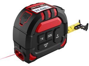 Meterk Laser Tape Measure 2 in 1, Laser Measure 131.2Ft/40M, Measuring Tape 16.5Ft/5M, Multifunctional Laser Distance Meter with Type-C Charging and LCD Digital Display for Measuring Area/Volume Meterk Laser Tape Measure 2 in 1, Laser Measure 131.2Ft/40M, Measuring Tape 16.5Ft/5M, Multifunctional Laser Distance Meter with Type-C Charging and LCD Digital Display for Measuring Area/Volume