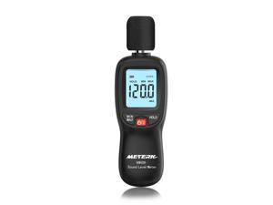 Decibel Meter, Meterk Digital Sound Level Meter, Range 30-130dB(A) Noise Volume Measuring Instrument Self-Calibrated Decibel Monitoring Tester (Battery Included)