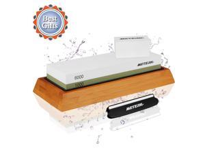 Sharpening Stone, Meterk Premium Whetstone Dual Side Grit 1000/6000 Knife Sharpener Stone with Non-slip Bamboo Base, Flattening Stone & Angle Guide, Sharpening Stone Set for Home & Kitchen Sharpening Stone, Meterk Premium Whetstone Dual Side Grit 1000/6000 Knife Sharpener Stone with Non-slip Bamboo Base, Flattening Stone & Angle Guide, Sharpening Stone Set for Home & Kitchen
