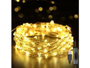 Fairy Lights 12m 120 LEDs String Lights USB IP65 Waterproof Warm White for Xmas,Wedding,Indoor/Outdoor-Silver Wire Fairy Lights 12m 120 LEDs String Lights USB IP65 Waterproof Warm White for Xmas,Wedding,Indoor/Outdoor-Silver Wire