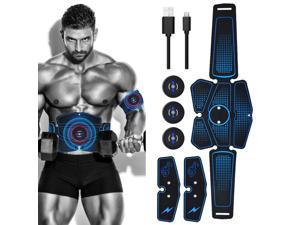 ABS Stimulator Muscle Abs Muscle Trainer Toner Flex Belt for Women Men,Upgrade Replace EMS Pad AB machine Abs Workout Equipment 6 Modes 10 Intensity Levels- Rechargeable Ab Trainer Belt Muscle Toner