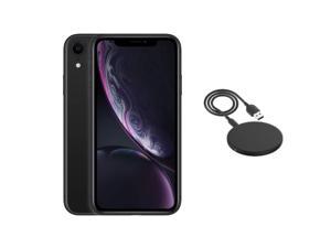 Refurbished Apple iPhone XR A1984 Fully Unlocked 128GB Black w Wireless Charger