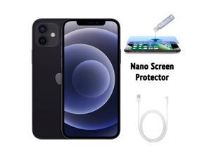 Refurbished Apple iPhone 11 A2111 Fully Unlocked 64GB Black Grade A w Liquid Nano Screen Protector
