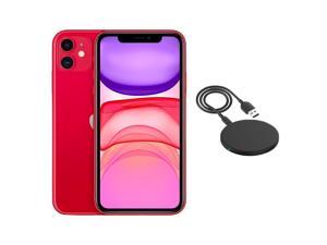 Refurbished Apple iPhone 11 A2111 Fully Unlocked 64GB Red Grade A w Wireless Charger