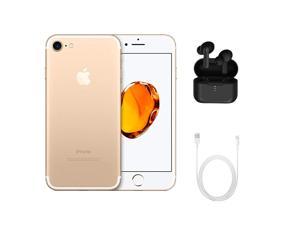Refurbished Apple iPhone 7 A1660 Fully Unlocked 128GB Gold Grade A w Wireless Earbuds