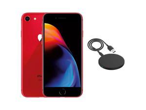 Refurbished Apple iPhone 8 A1863 Fully Unlocked 64GB Red Grade A w Wireless Charger