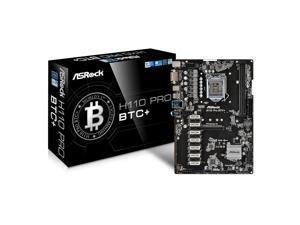ASRock H110 Pro BTC+ 13 GPU ATX DDR4-SDRAM Mining Motherboard Cryptocurrency ASRock H110 Pro BTC+ 13 GPU ATX DDR4-SDRAM Mining Motherboard Cryptocurrency