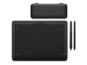 XENCELABS, Graphic Tablet, Wireless Drawing Tablet with 2 Battery-Free Digital Pen, Tilt Support Stylus with 8192 Levels Pen Pressure Sensitivity, 12” Portable Drawing Pad for Win/ Mac/ Linux, Black