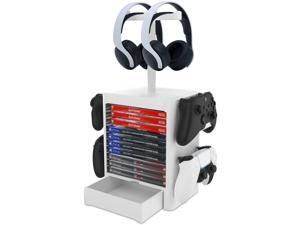 NexiGo Headset and Game Organizer (up to 10 Games) for PS5 PS4 Playstation/Xbox Series S & X/Switch Accessories, Headphones, Game Discs, Joy Cons, DualSense, Controllers, White NexiGo Headset and Game Organizer (up to 10 Games) for PS5 PS4 Playstation/Xbox Series S & X/Switch Accessories, Headphones, Game Discs, Joy Cons, DualSense, Controllers, White