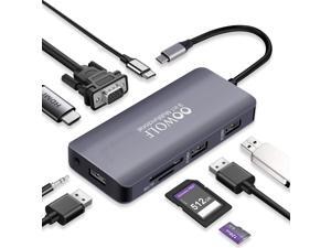 USB C Hub, 9-in-1 Type C Adapter with 4K USB C to HDMI, 3 USB 3.0 Ports, 100W PD 3.0, SD and Micro SD Card Reader for MacBook Pro 2019/2018/2017, Pixelbook, XPS, etc USB C Hub, 9-in-1 Type C Adapter with 4K USB C to HDMI, 3 USB 3.0 Ports, 100W PD 3.0, SD and Micro SD Card Reader for MacBook Pro 2019/2018/2017, Pixelbook, XPS, etc