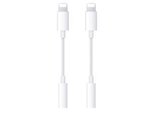 Apple MFi Certified 2 Pack for iPhone Headphone Jack Adapter Lightning to 35mm Headphone Aux Audio Adapter for iPhone Dongle Cable Compatible with iPhone 12 11 Xs MAX XR X 8 7 iPad iPod